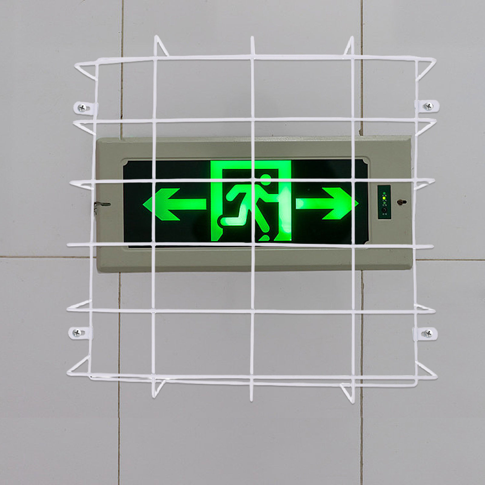 Emergency Light Protective Cag - огляд і ціна Emergency Exit Sign